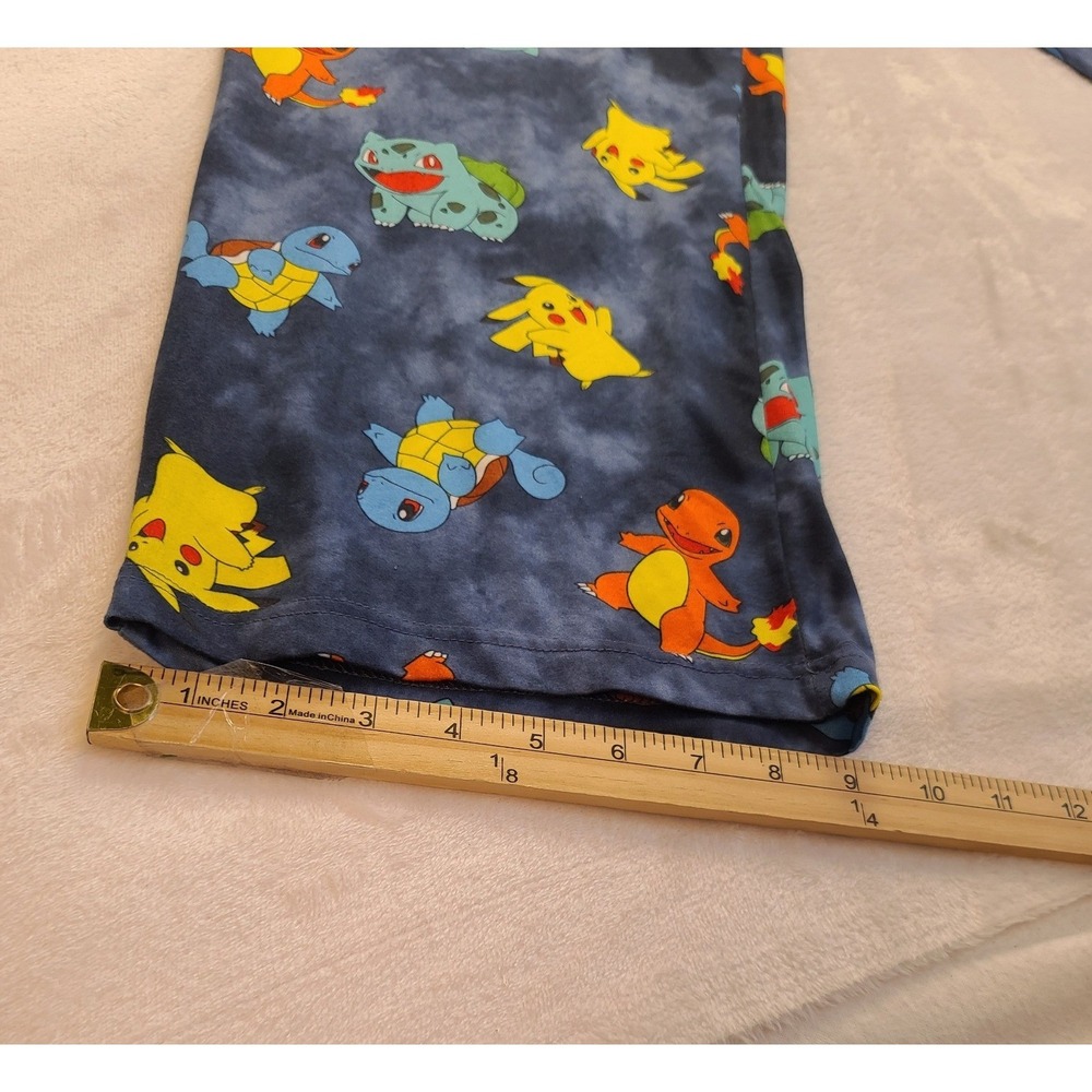 Pokemon Pajama Pants  Blue Men's  Large Cloud Wash Pikachu Bulbasaur  NWOT - Picture 8 of 15